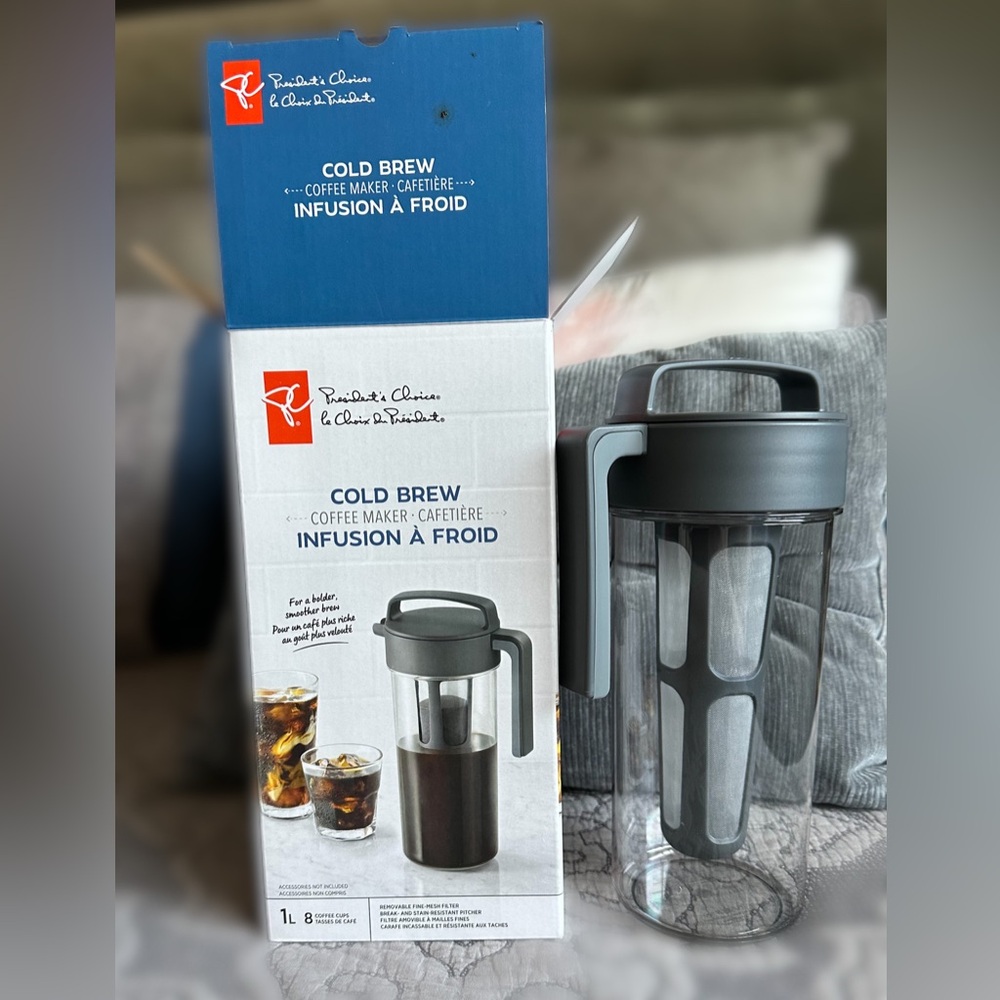 ‼️3 for $30 (or purchase separately) PC Cold Brew Coffee Maker, 1L/8 cups